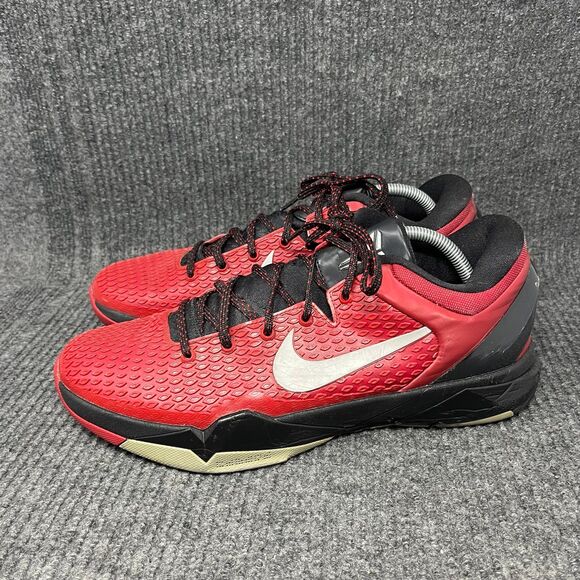 Nike Kobe 7 Zoom System TB 2012 Gym Red Black White Shoes 517359-600 Men Size 12